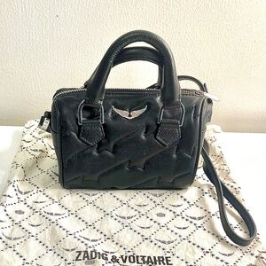 Zadig & Voltaire Quilted Black Mini Bag